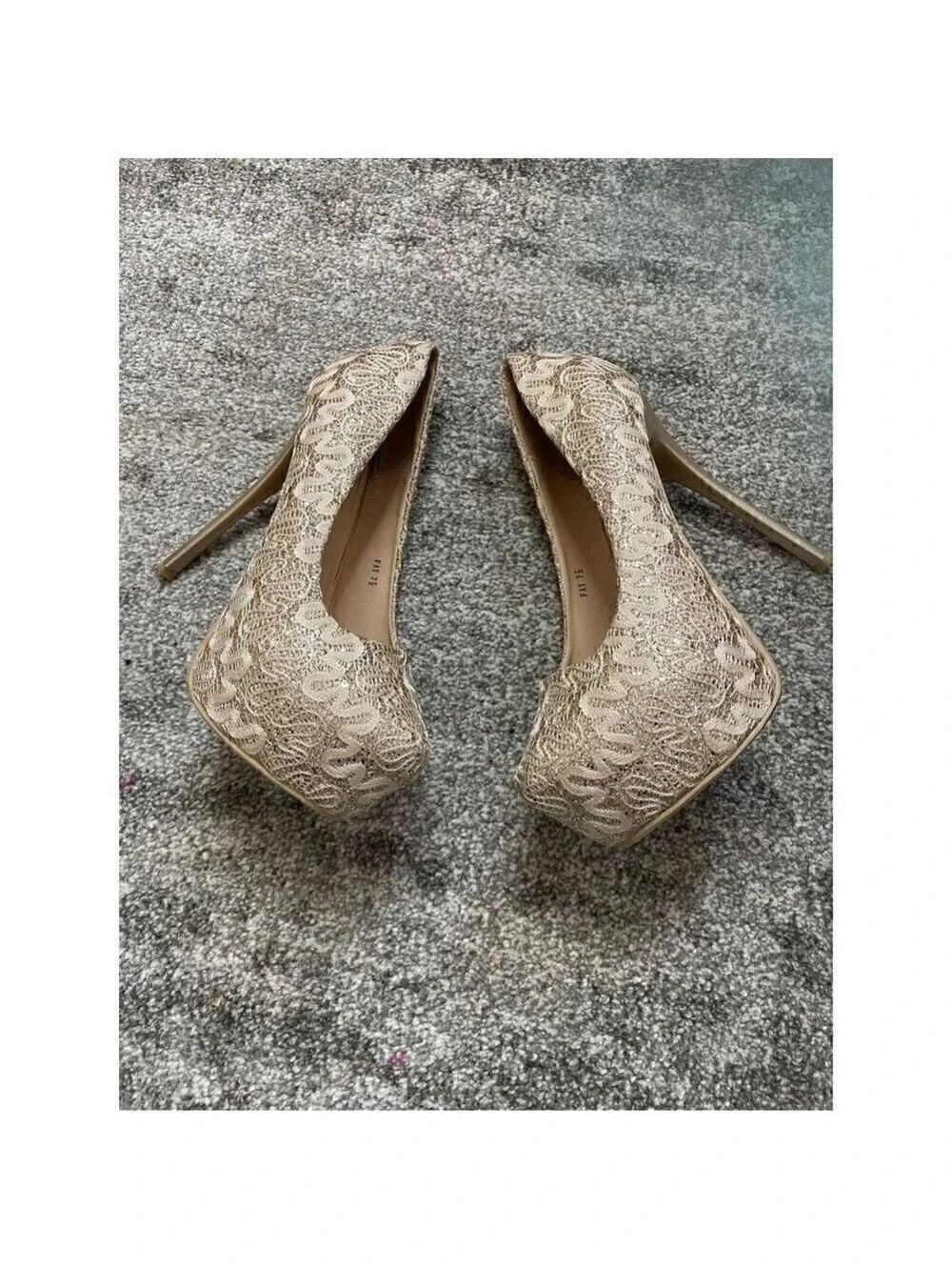 Women's Lace Heels Size 7.5